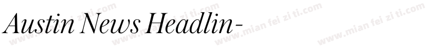 Austin News Headlin字体转换